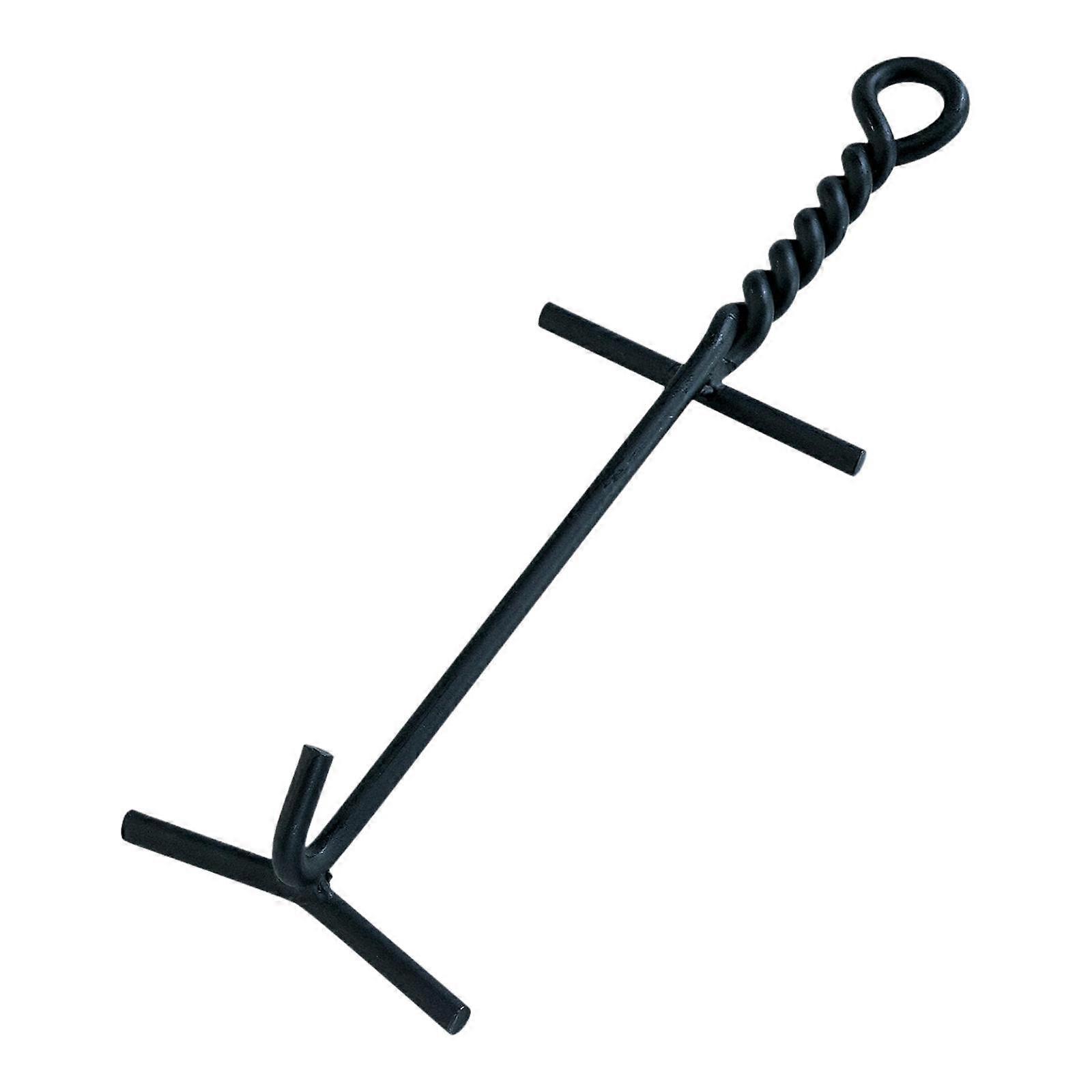 رافع الغطاء للأفران الهولندية ، أداة رفع قبضة الفرن للنزهة للمشي لمسافات طويلة (أسود)