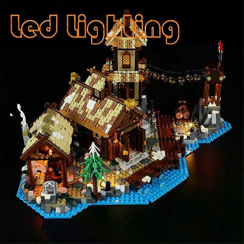 Lighting Set For 21343 Buildings Viking Village Ideas Architecture Not Include Building Block (Only Led Light Kit)