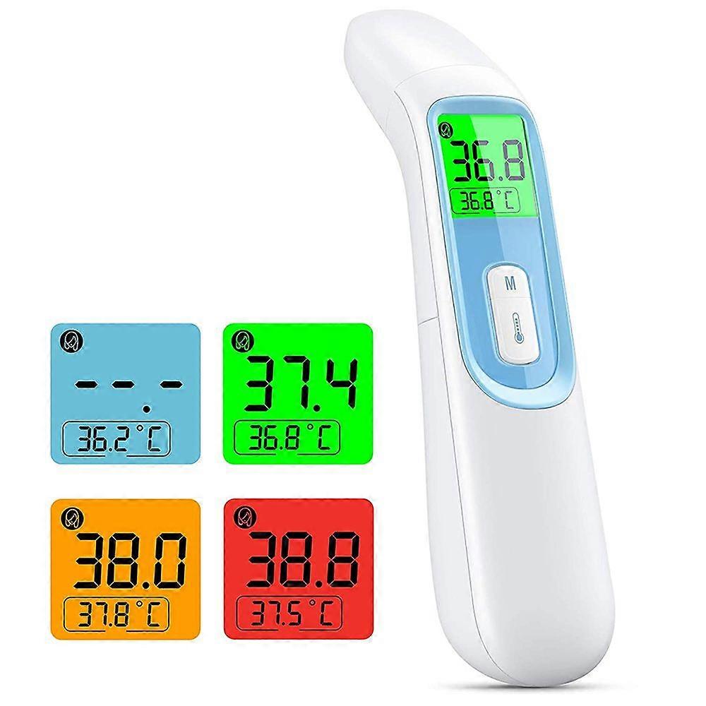 Thermomtre sans contact 4 da 1 thermomtre frontal adulte avec Alerte Fivre, cran LCD, Thermometer Infrarouge Enfants Bbs avec Fonction Mmoire