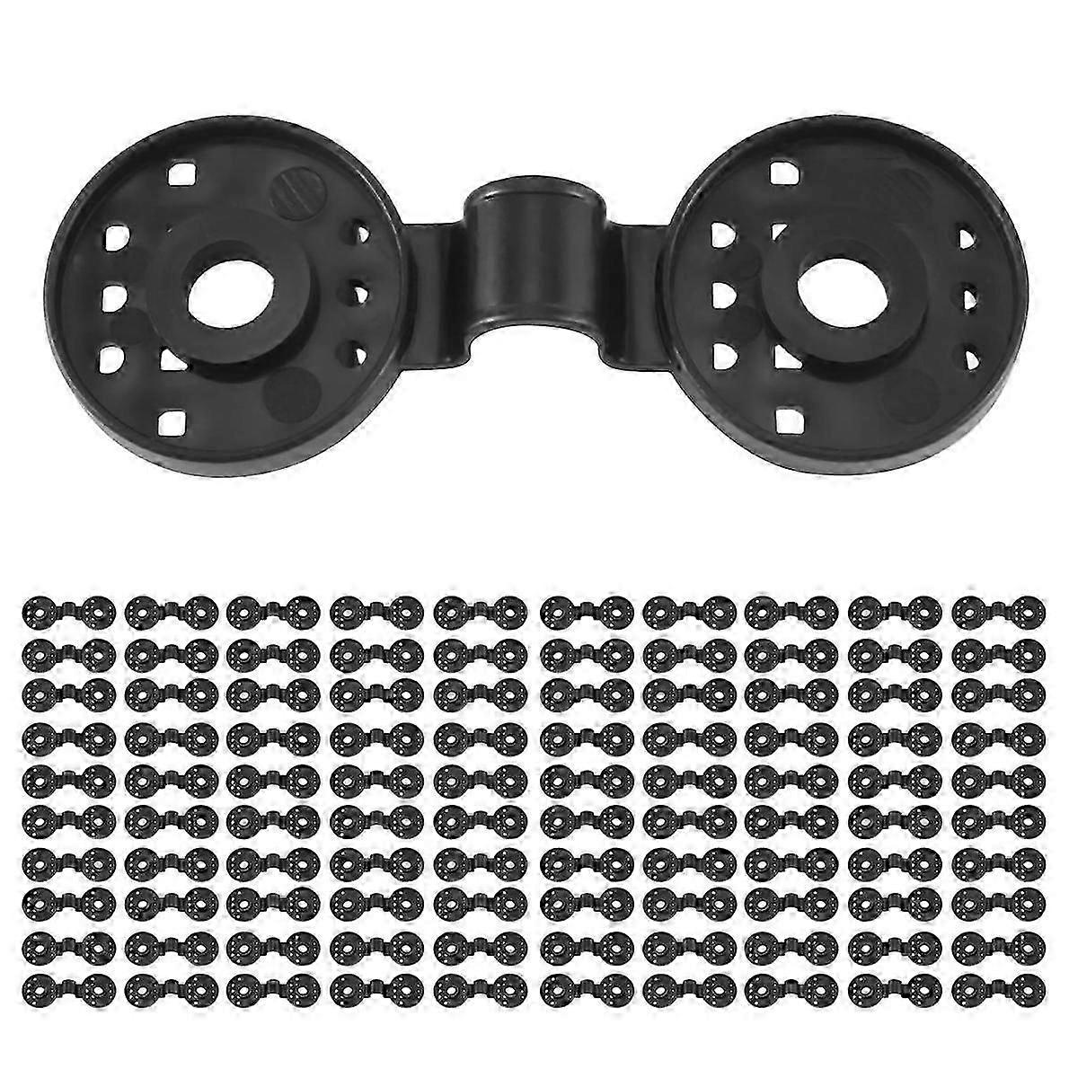100PCS Shade Net Clips Net Hooks Shade Net Fixing Clips Shade Cloth Plastic Clips Fix Clamp Grommet Installation Black JP