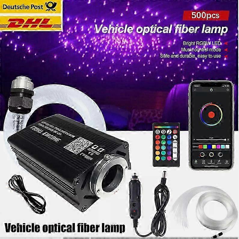 500 led sternenhimmel auto lichtfaser glasfaser optik deckenleuchte app remote
