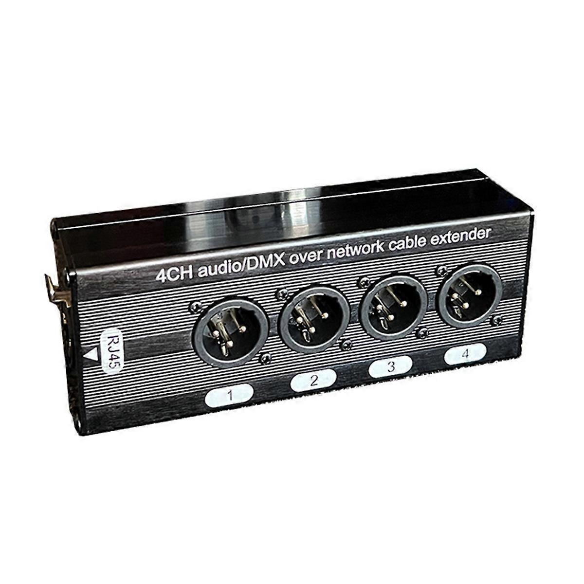 4 CH Signal Extender 4 XLR to Rj45 Extender, for Recording Studio