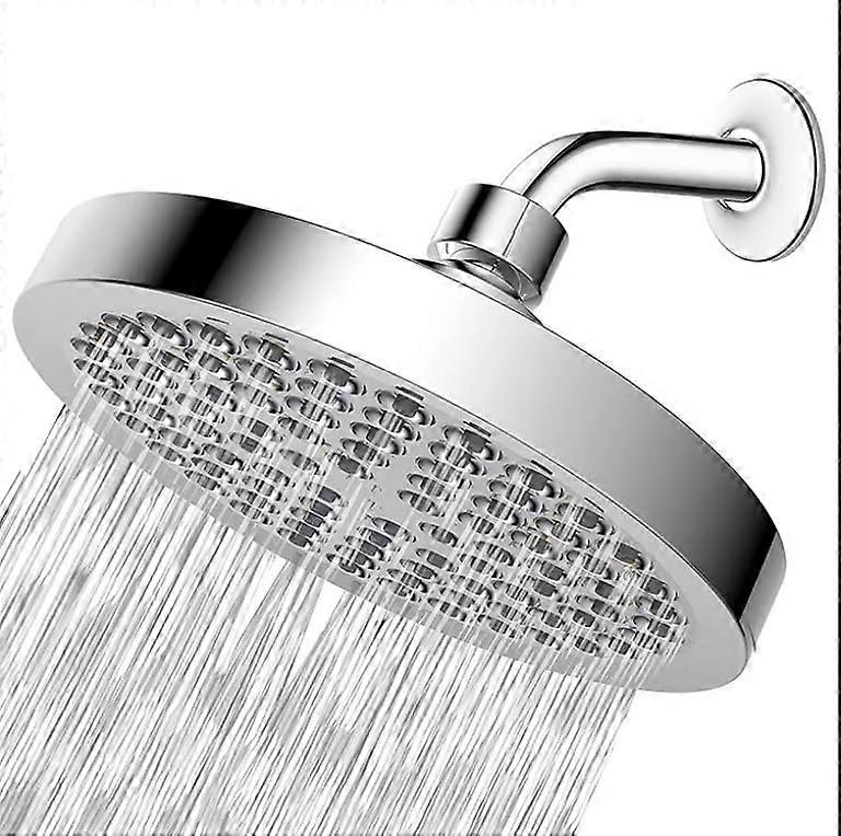 Adjustable 6-inch Luxury Modern High Pressure Rainfall Stylish Chrome Plated Showerhead