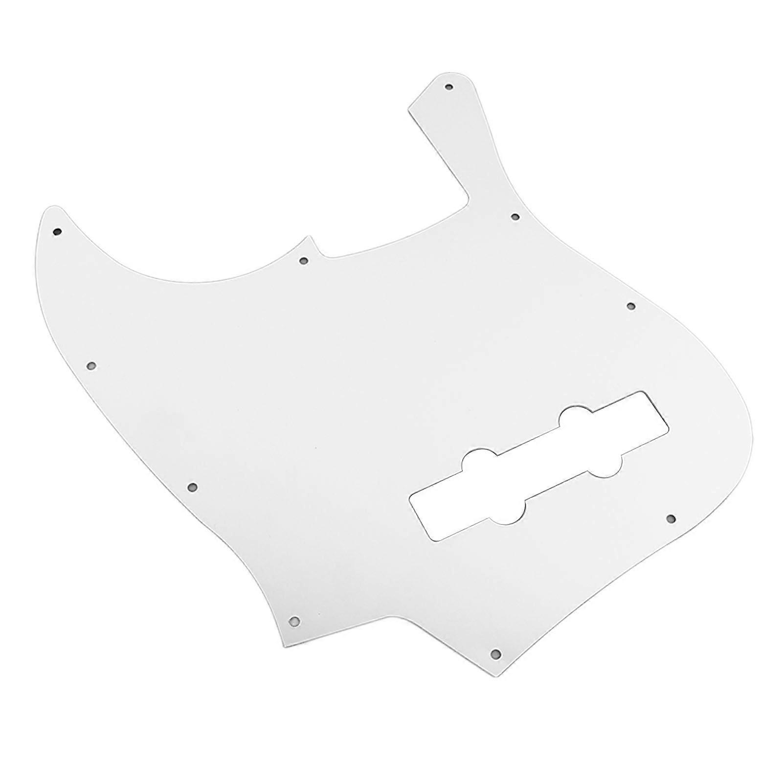 Pickguard avant pour guitare électrique, plaque anti-rayures Jazz Bass, alliage d'aluminium argenté