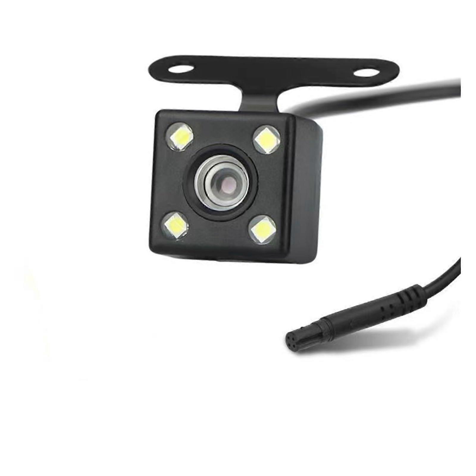 Reverse Camera 4Pin 4LED Rear View Camera for Cars 170 Degree Wide Angle Auto Parking Compatible with Dash Cams
