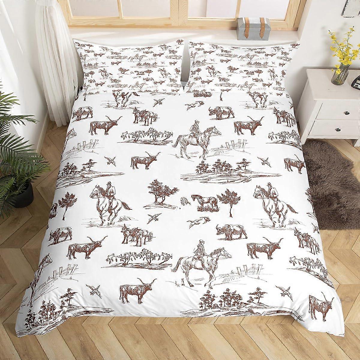 3 Pieces Bedding Set for Kids Rustic Farmhouse Queen Size
