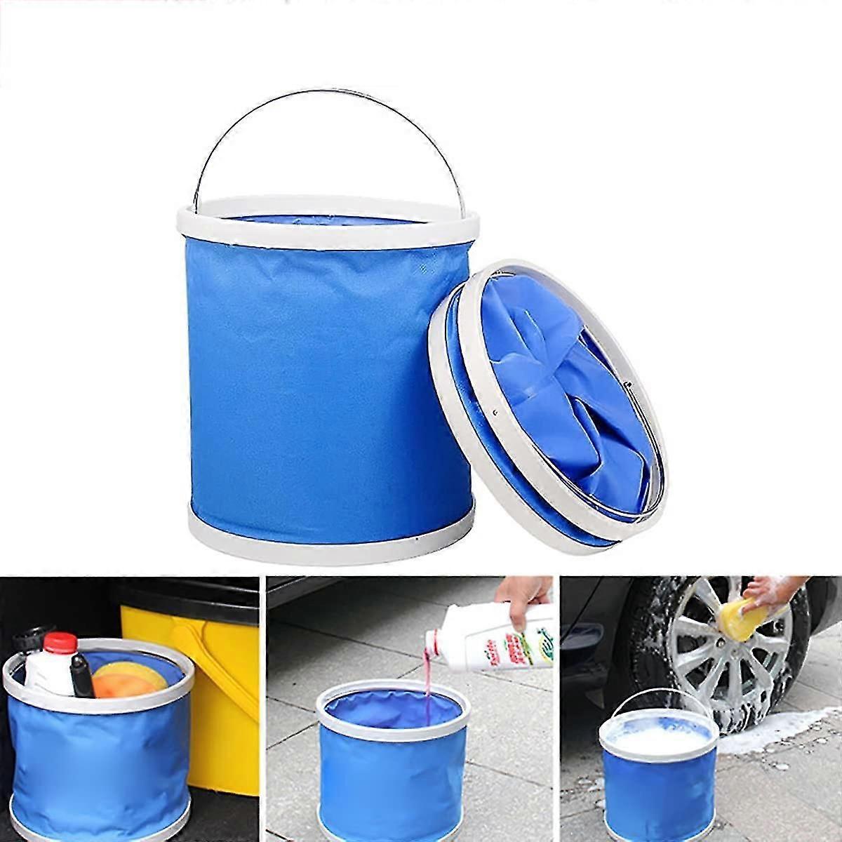 Collapsible Bucket With 3 Compartments For Camping, Fishing, Emergencies - 11 L