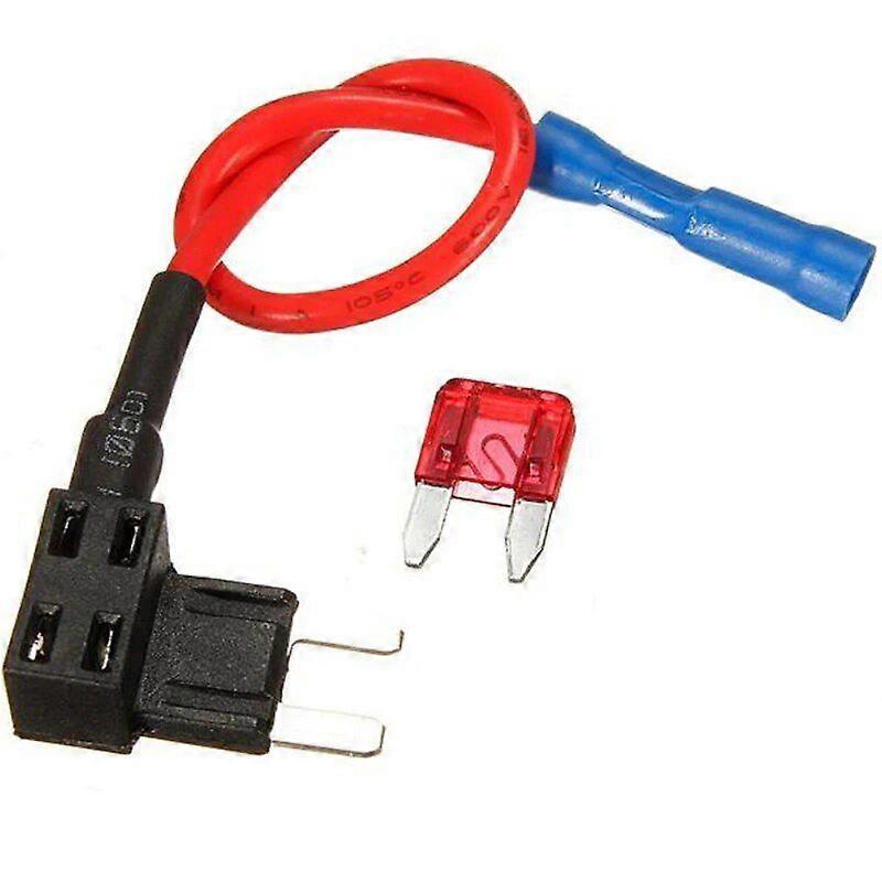 12V Fuse Holder Add A Circuit Standard/Mini/Micro 10A Blade Fuse Boxes Holder Piggy Back Fuses Tap Adapter