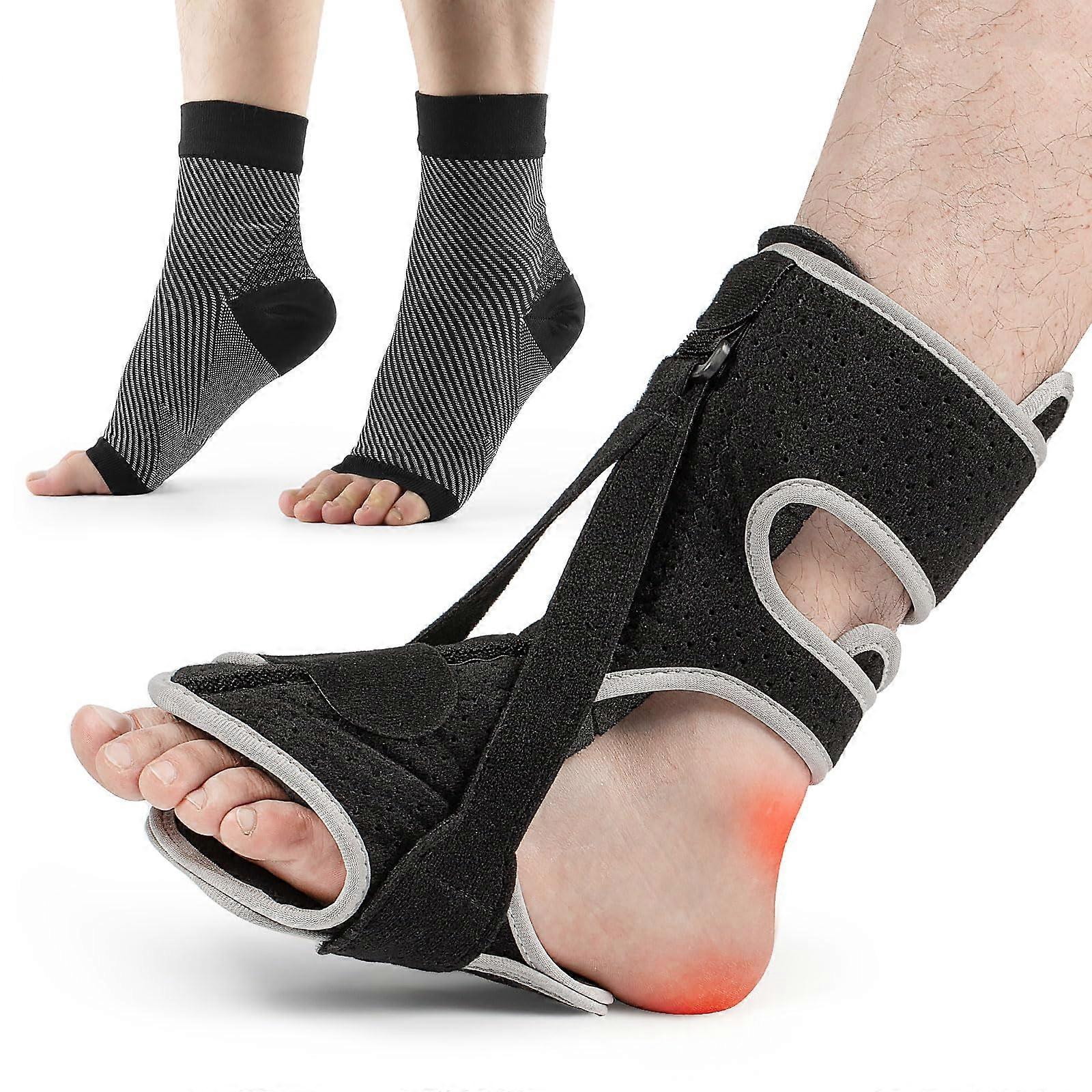 Plantar Fasciitis Night Splint, Upgraded Relief Adjustable for Men and Women