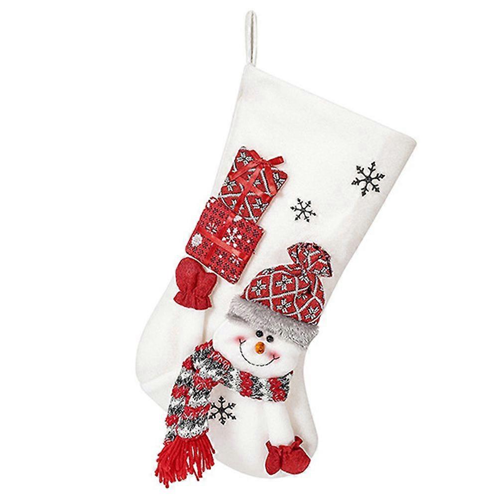 Waterzx julestrømpe for jenter gutter Xmas Tree Mantel Party Decor