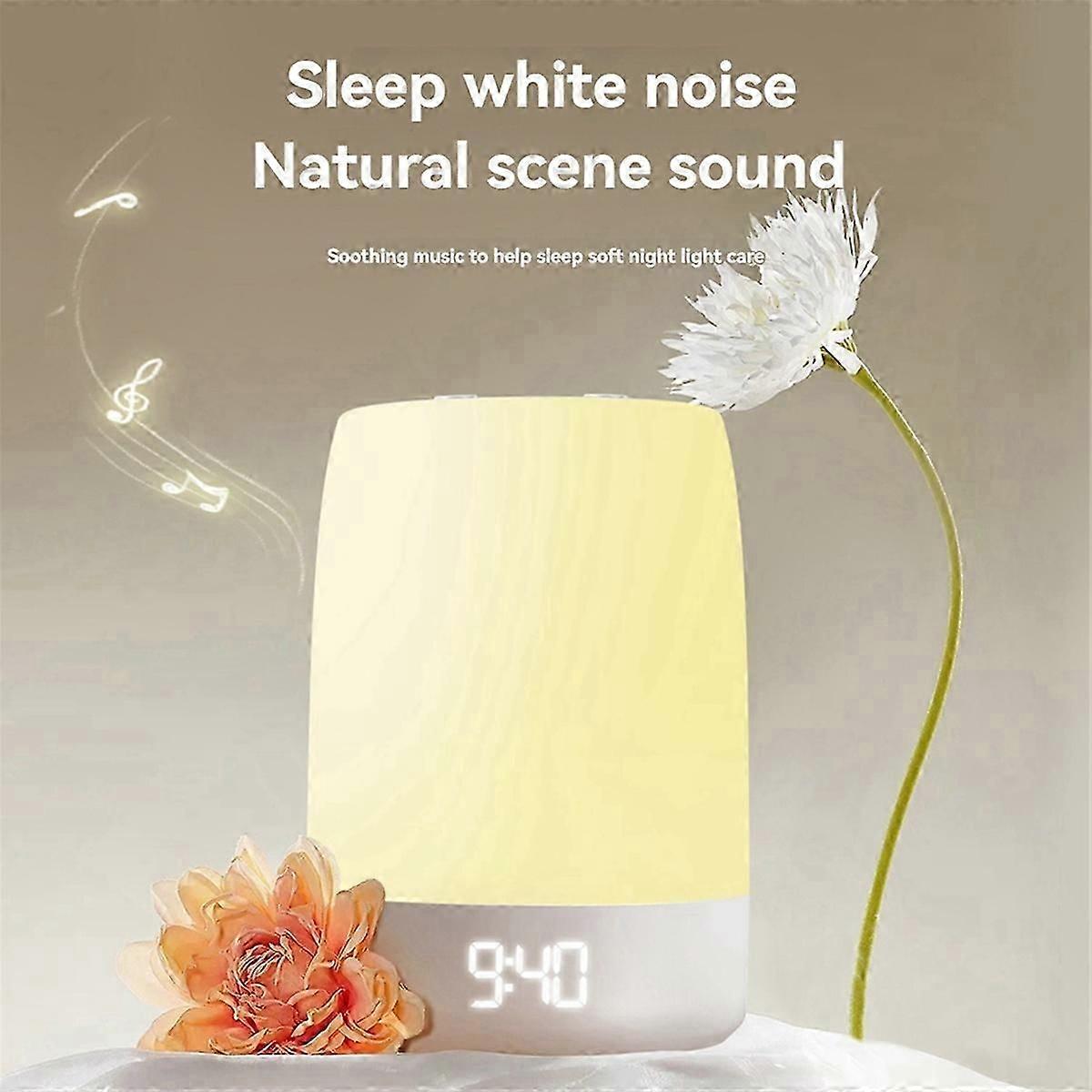 Sleeping with White Noise, Breathing Atmosphere Lamp, Music White Noise Sleep Aid Intelligent Timing.