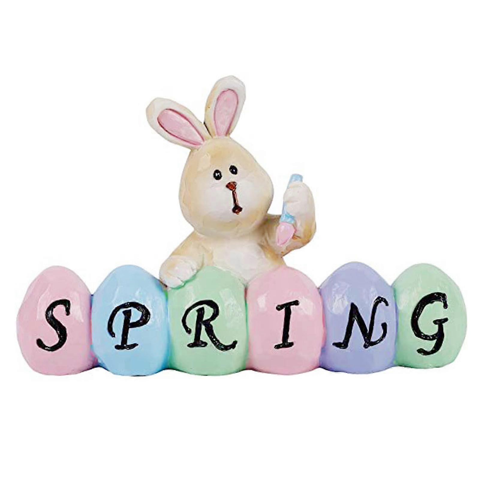 Cartoon Easter Eggs Bunny Ornament with Environmentally-Friendly Materials