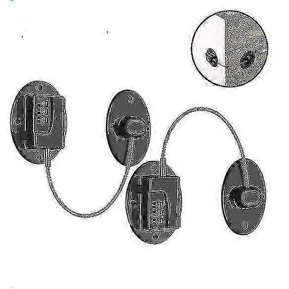 2 Pack Refrigerator Lock - Heavy Duty Combination Fridge Lock