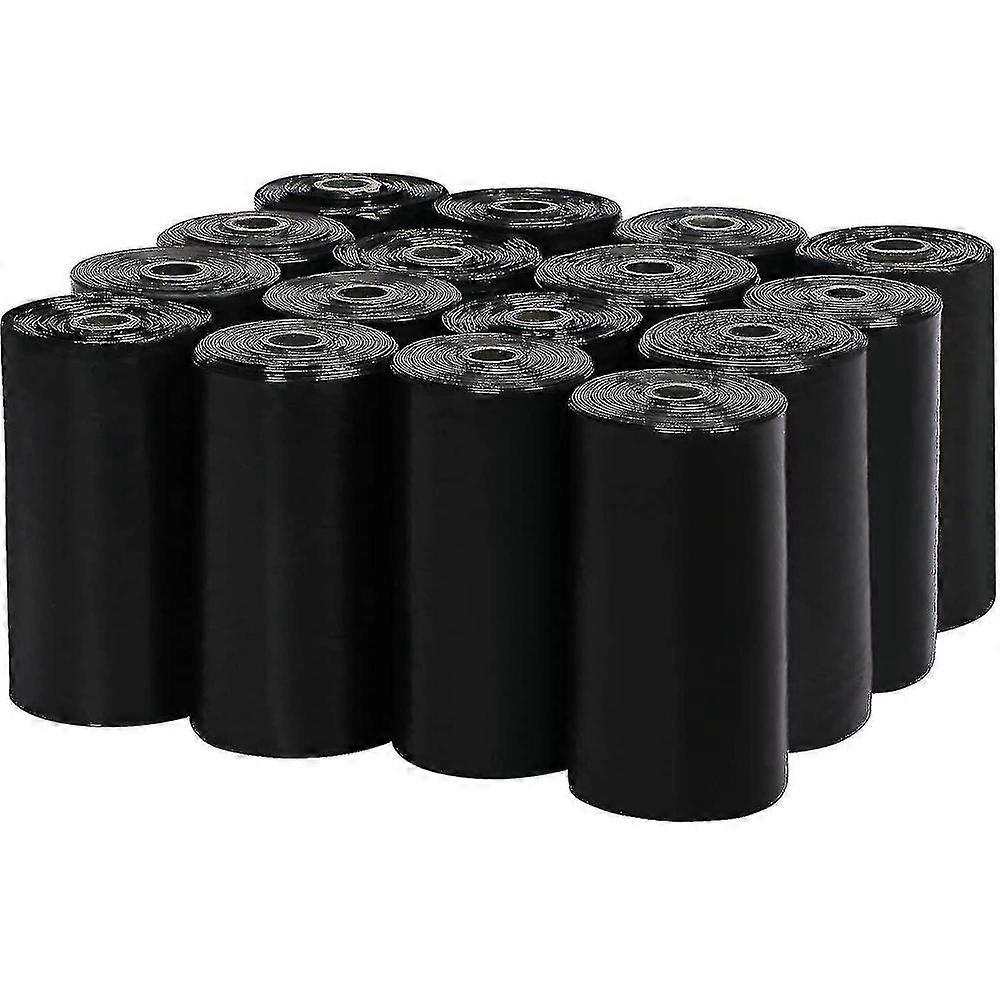 狗便便袋，超厚且坚固的宠物粪便袋，不透明防漏袋，一盒16卷9 X 13英寸Hy