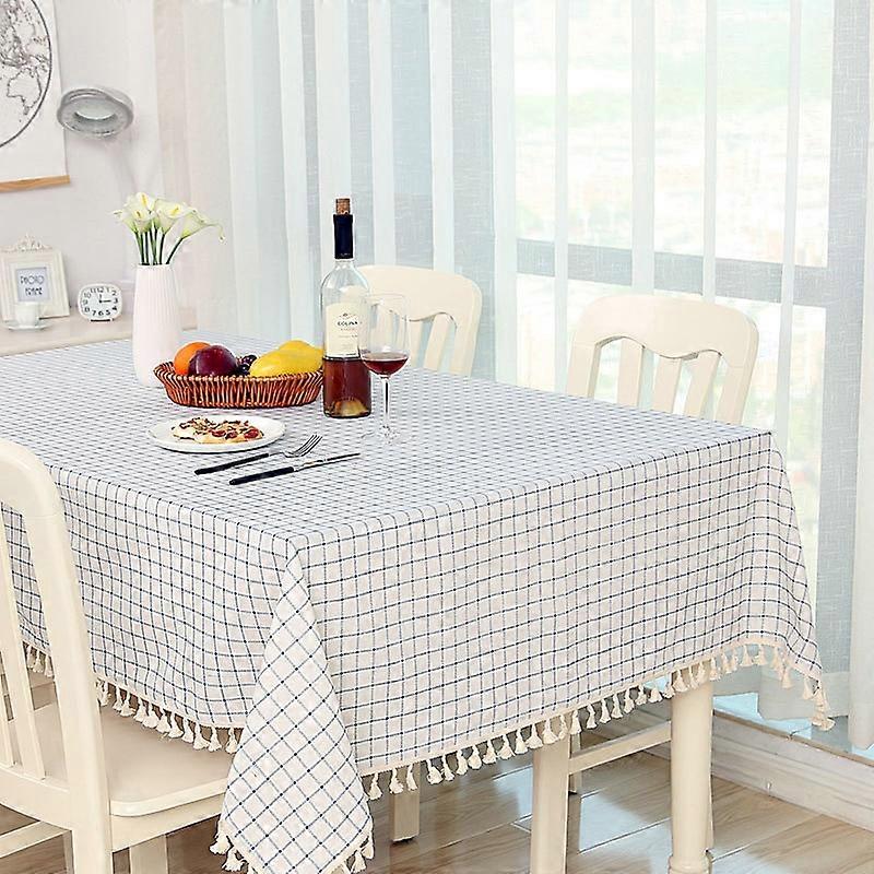 Pano de Algodão Toalha de Mesa de Jantar Decoração Pano 140x220cm
