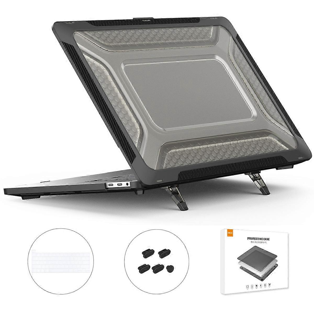 For MacBook Pro 16 A2141 ENKAY Hat-Prince 3 in 1 Protective Bracket Case Cover Hard Shell with TPU Keyboard Film / Anti-dust Plugs, Version:US