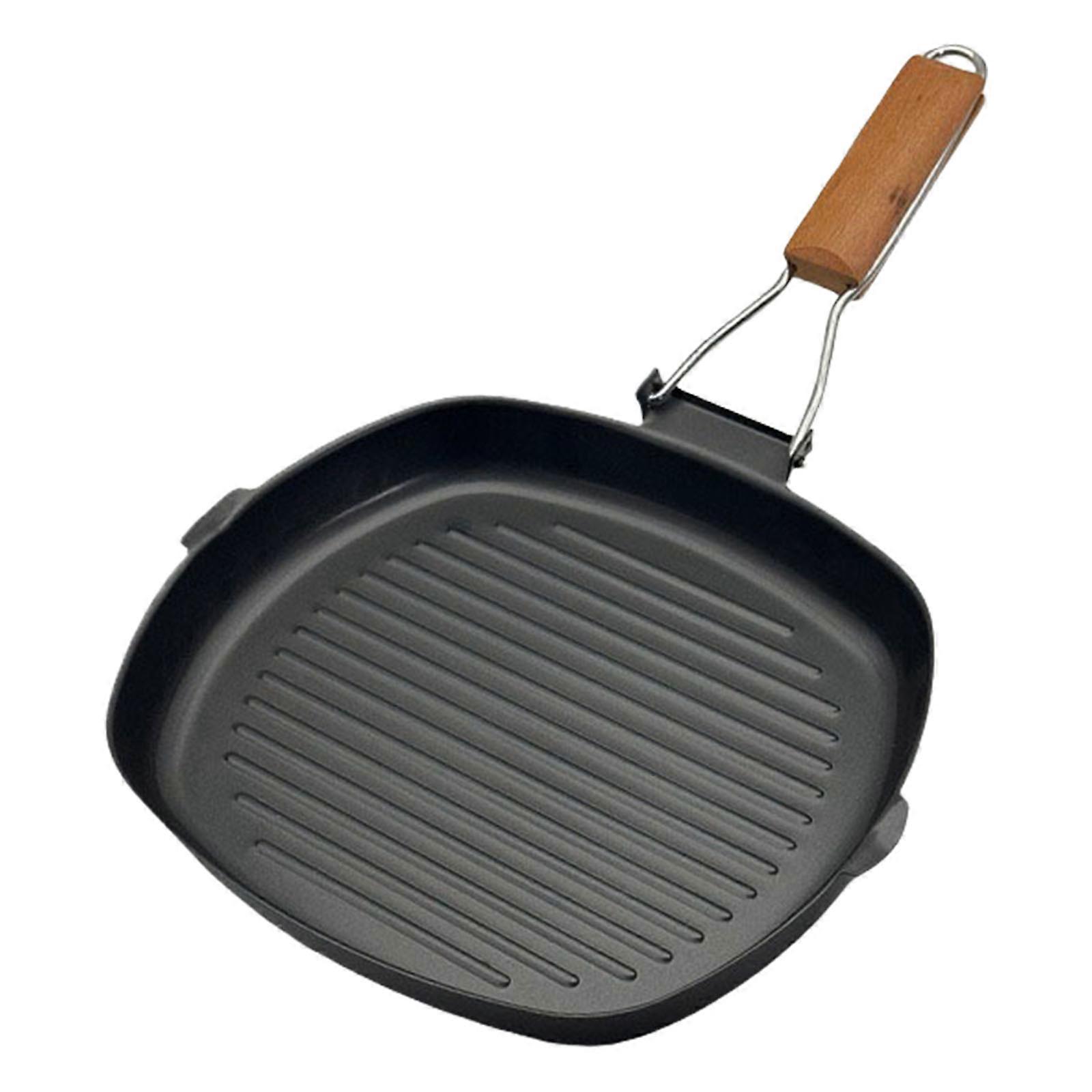 Foldable Grilling Pan with Nonstick Coating Picnics Grilling Pans with Handle for Convenient Storage and Indoor Cooking