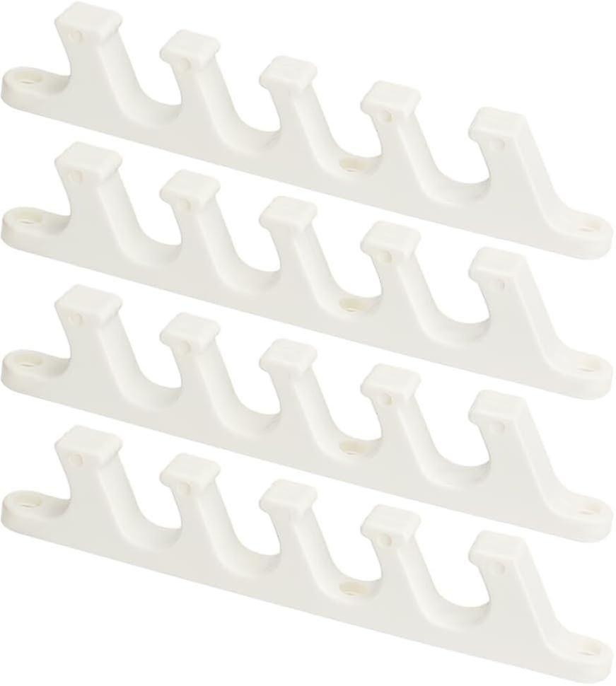 Supports de remplacement de chaise longue 4 pièces, supports de dos en plastique réglables à 5 positions pour chaises de patio extérieures