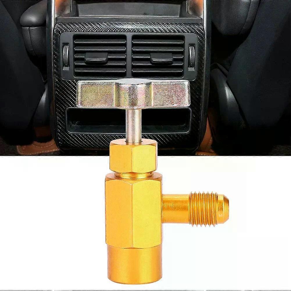 AC Refrigerant Brass Tap Refrigerant Tap Tool Can Dispensing For R134a R134 AC Refrigerant Tap 1/2 Thread Valve Tool