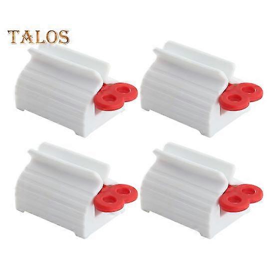 4Pcs Rolling Toothpaste Squeezer Sturdy Construction Compact Design Portable Easy to Use Manual Toothpaste Tube Squeezer