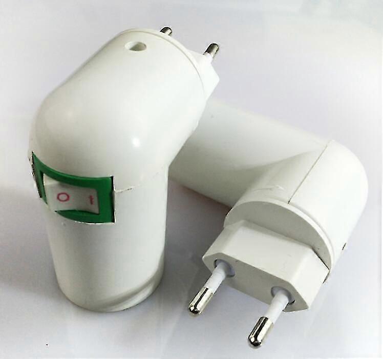 2pcs E27 Socket With Wireless Switch, E27 Led Light Bulb Base, Quick Light Plastic Socket, For Garage Lamp