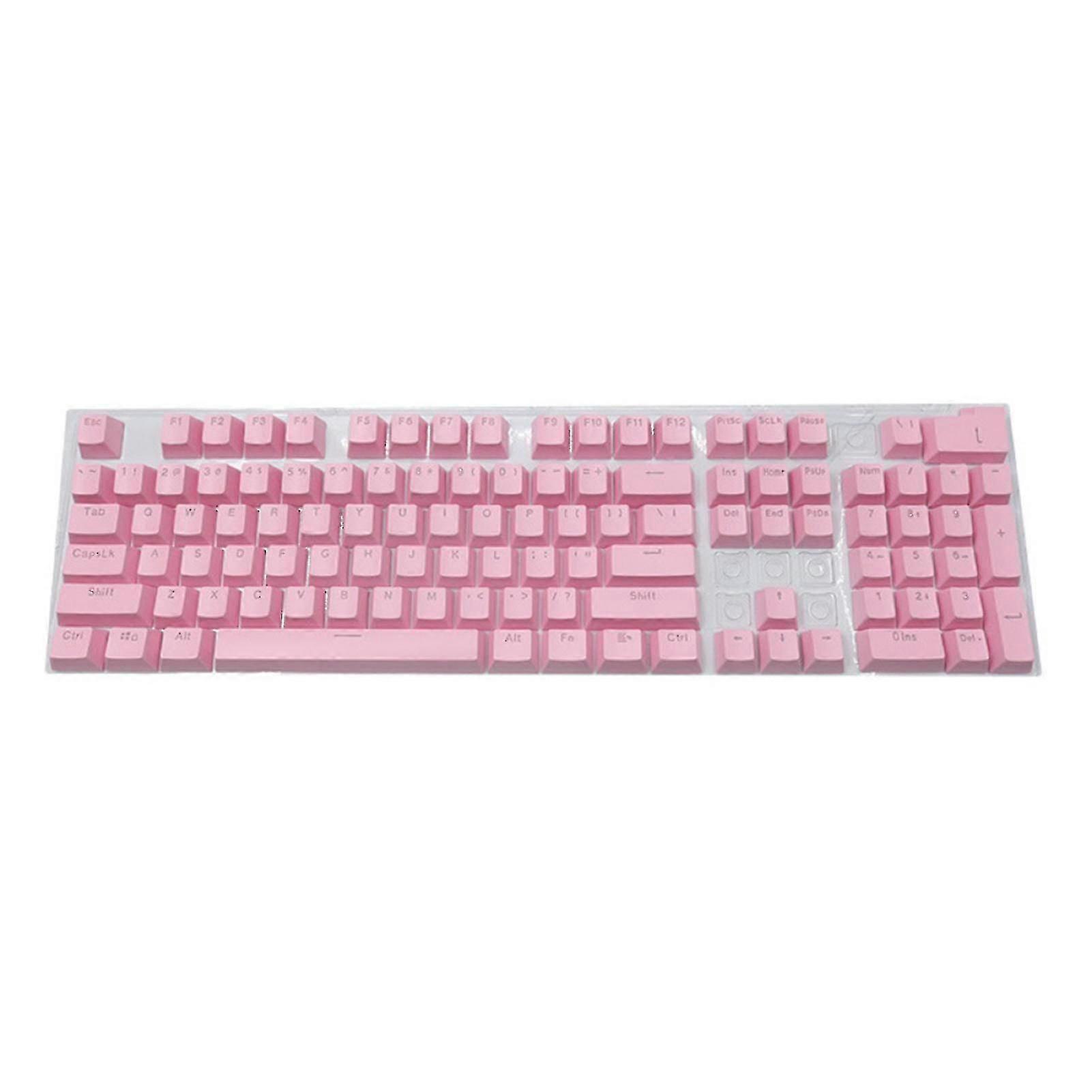 104pcs/set Key Cap Universal Ergonomic Abs High-end Backlit Keycap Or Mechanical Keyboard