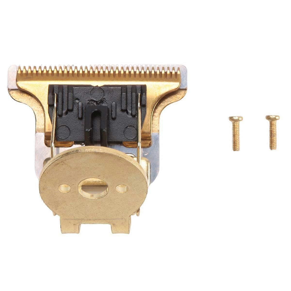 T-Shaped Hair Clipper Blade with Stand T9 Blade Trimmer Replacement Head Replacement Clipper Head Gold
