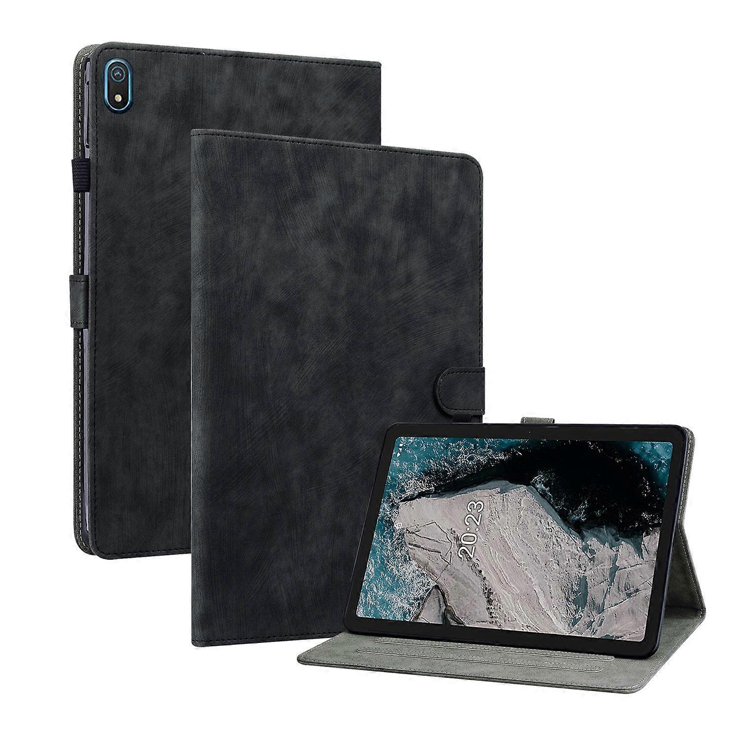For Nokia T20 10.4 2021 Tiger Pattern PU Tablet Case