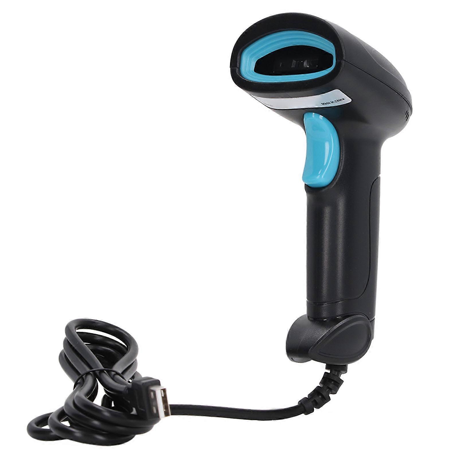 1D Scanner High Accuracy Fast Decoding Ergonomic USB Wired 1D Barcode Reader for Supermarket Warehouse