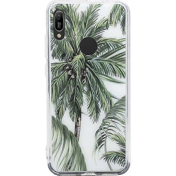 Case - Huawei - Y6 2019 - Black - Palm Trees - Rigid