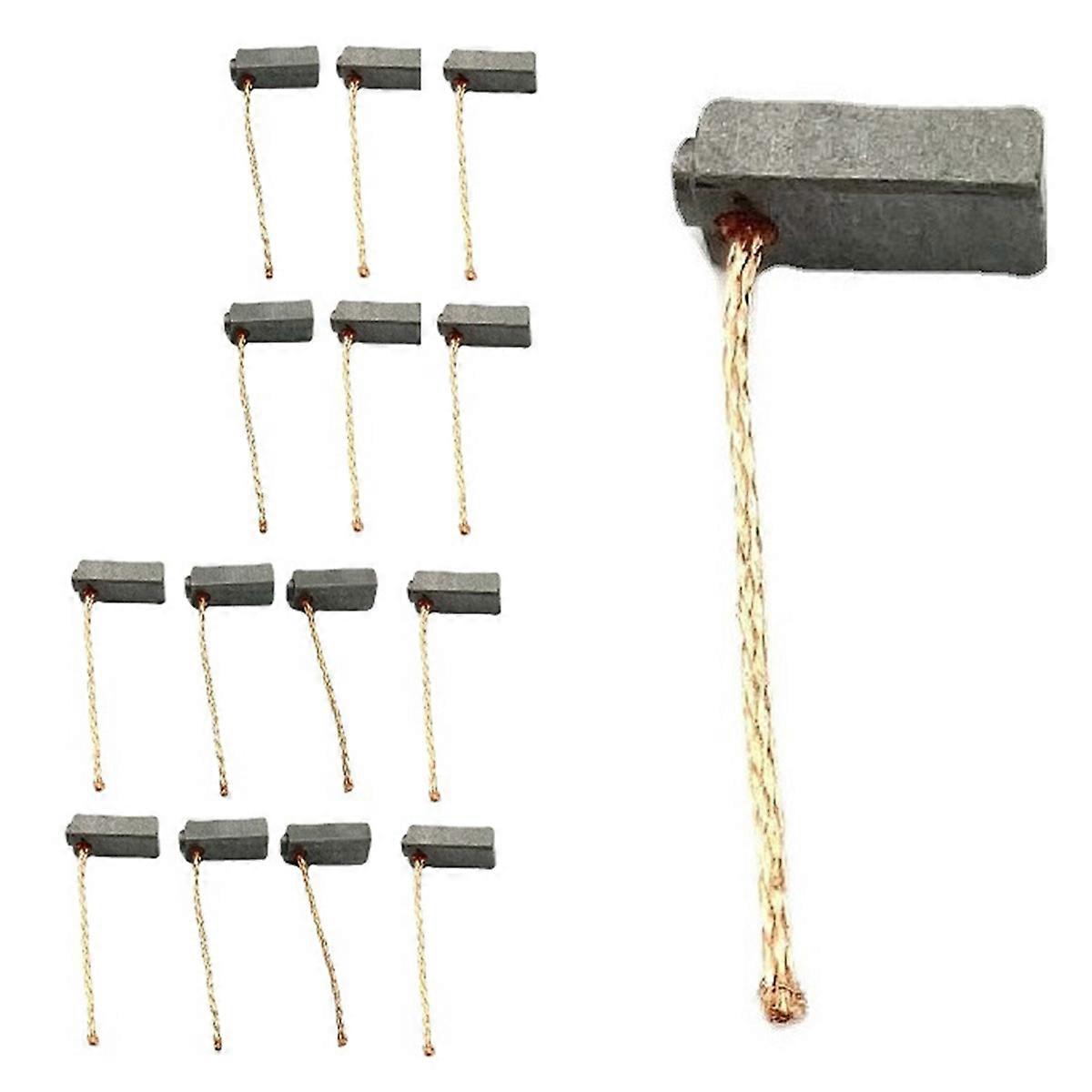 Balais de charbon 5 x 6 x 14 mm, conducteur de fil, balai de moteur de générateur pour moteur de porte de garage 24 V, cuivre graphite