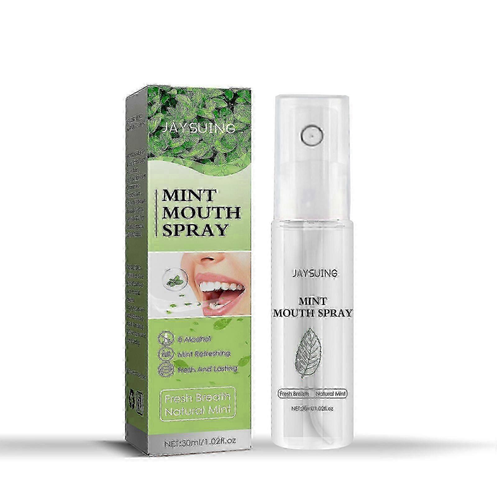 Breath Fresher, Retain Fragrance Remove Odor Portable Minty Breath Freshening Spray