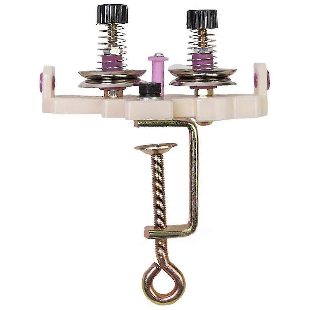 Yarn Winding Guide Manual Yarn Winder with Double Thread Guide for Crocheting, Knitting, and Weavin