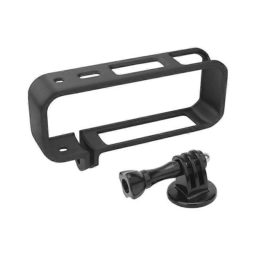Camera Horizontal Frame Expanded Protective Frame for Insta360 X5 Panoramic Camera Adapter Rabbit Cage Accessories (Horizontal Frame Black)