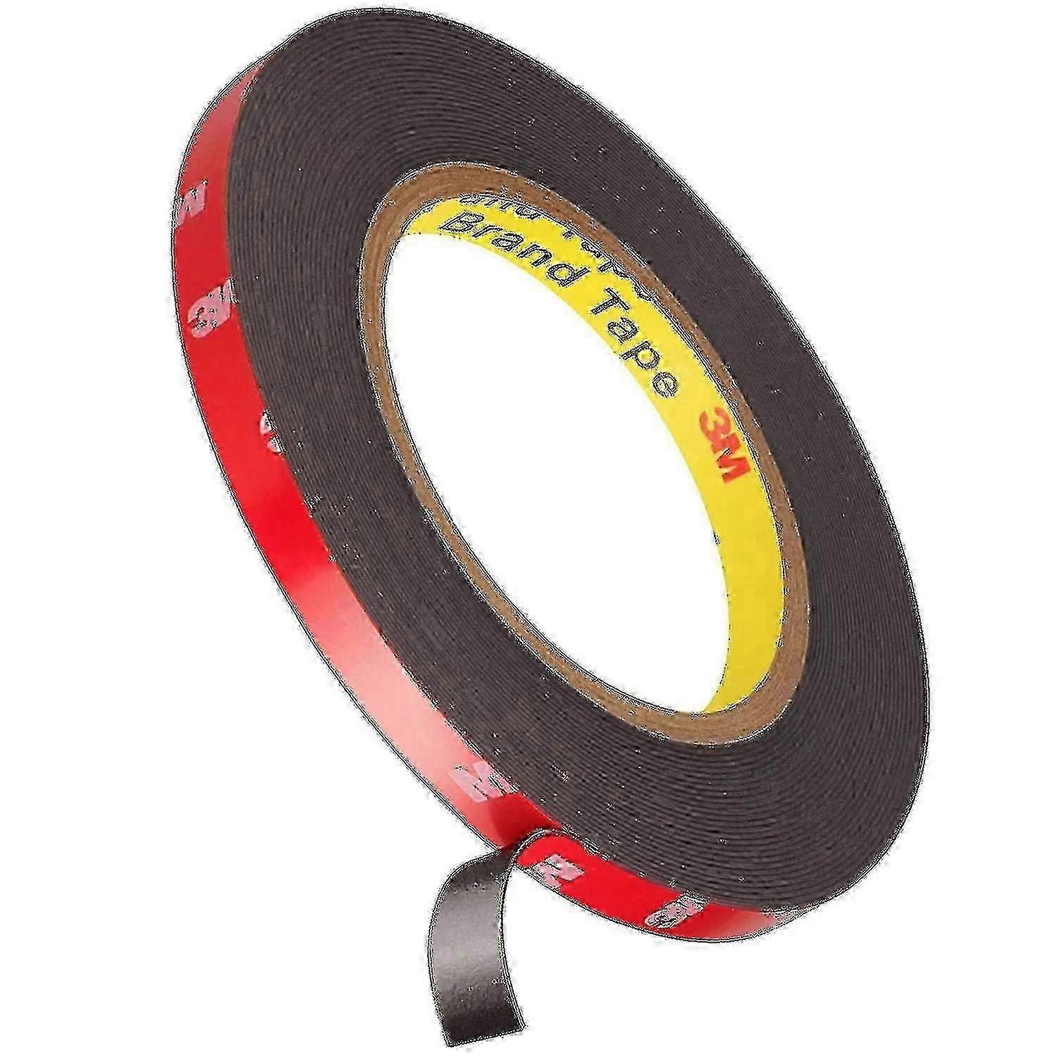 3m Vhb Ekstra Güçlü Çift Taraflı Yapışkan Bant 3m X 10mm Siyah Su Geçirmez Yüksek Sıcaklık Direnci İç ve Dış Mekan, 1 adet