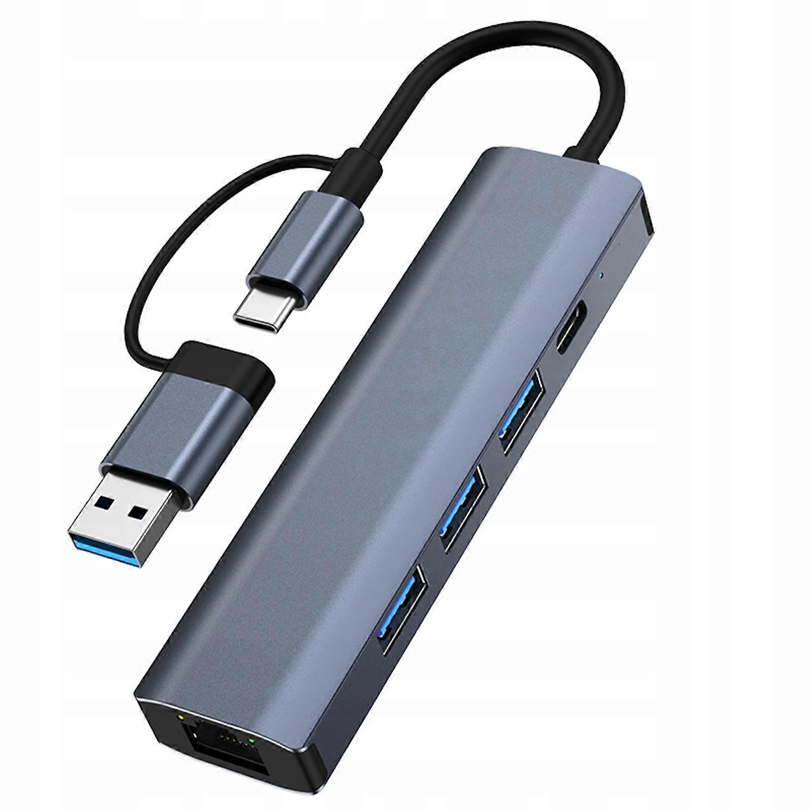 Usb C To Rj45 Ethernet Adapter Compact Usb Hub For