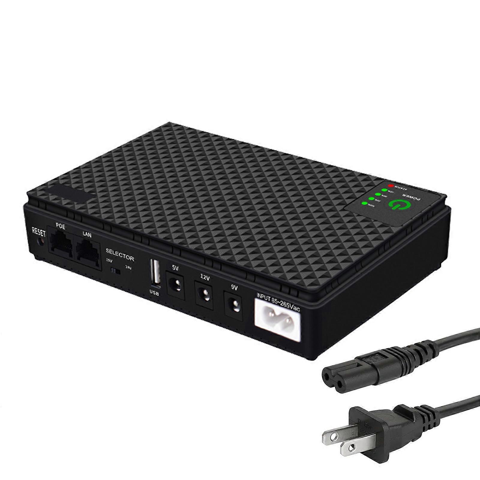 10400mah/8800mah UPS Uninterruptible Power 12V  for Continuous Router Power Supply Simple Setups, High Flexibility