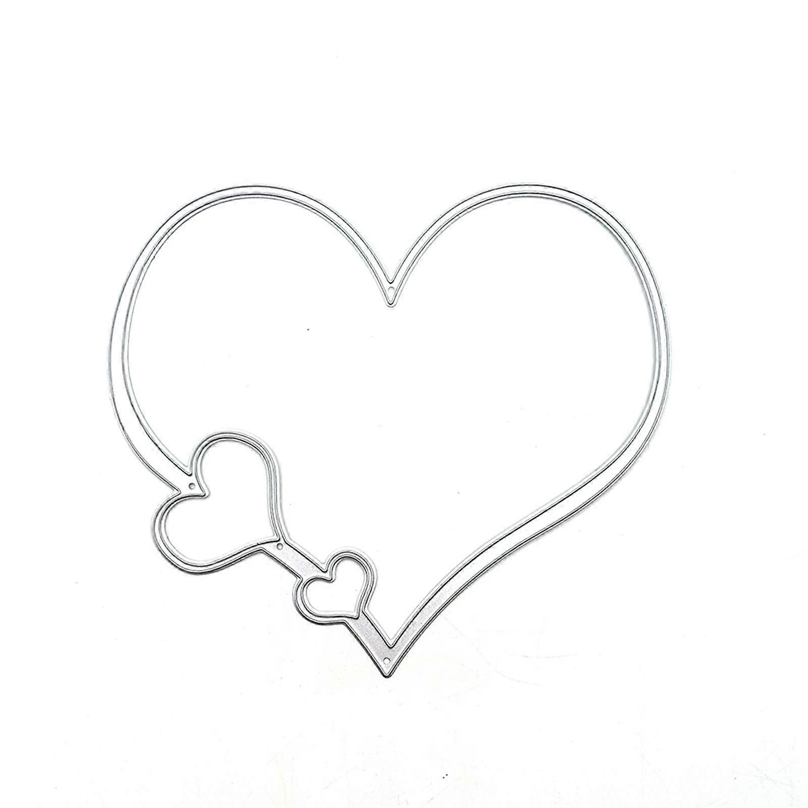 Κορνίζα καρδιάς Κοπή μετάλλων Μήτρες Stencil DIY Scrapbooking Ανάγλυφο εργαλείο Χαρτί Κάρτα Άλμπουμ Πρότυπο Μούχλα Διακόσμηση Craft