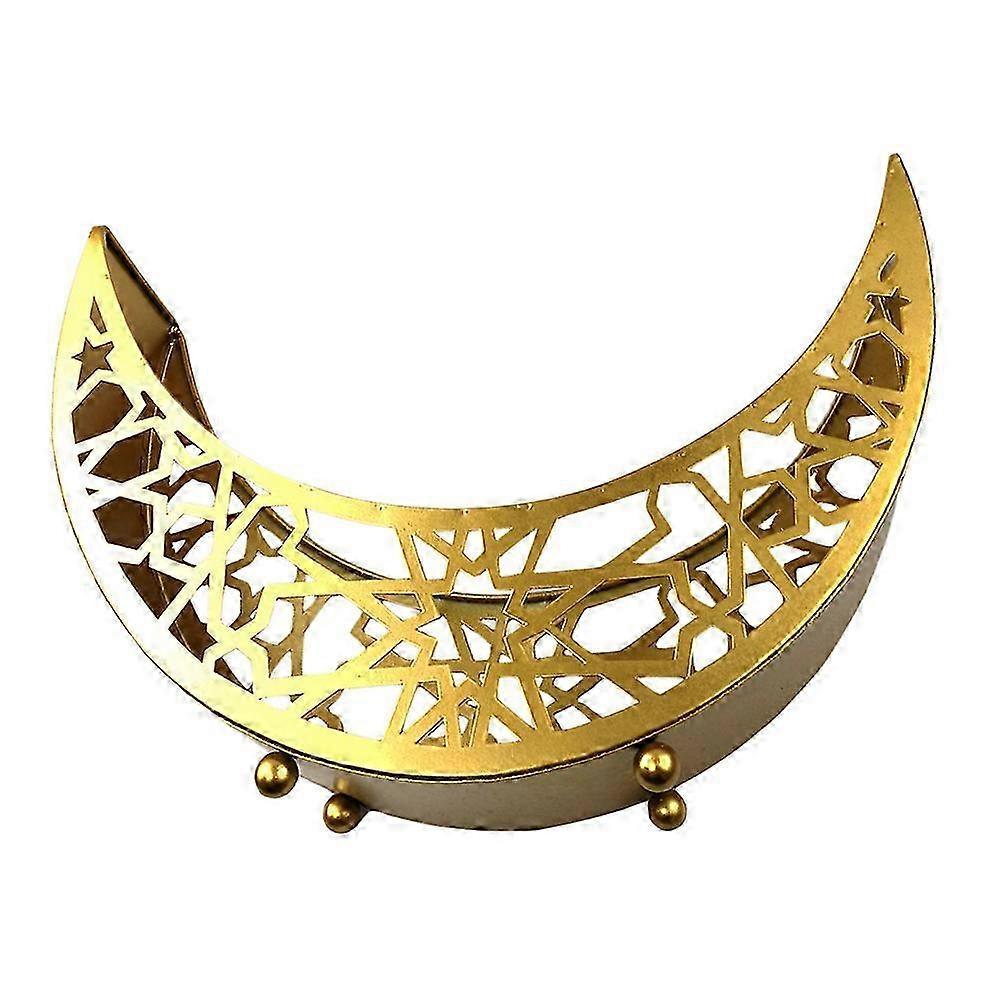 1 قطعة صينية تقديم وجبة خفيفة من العيد الذهبي 30X21X8 سم لحلويات الحفلات