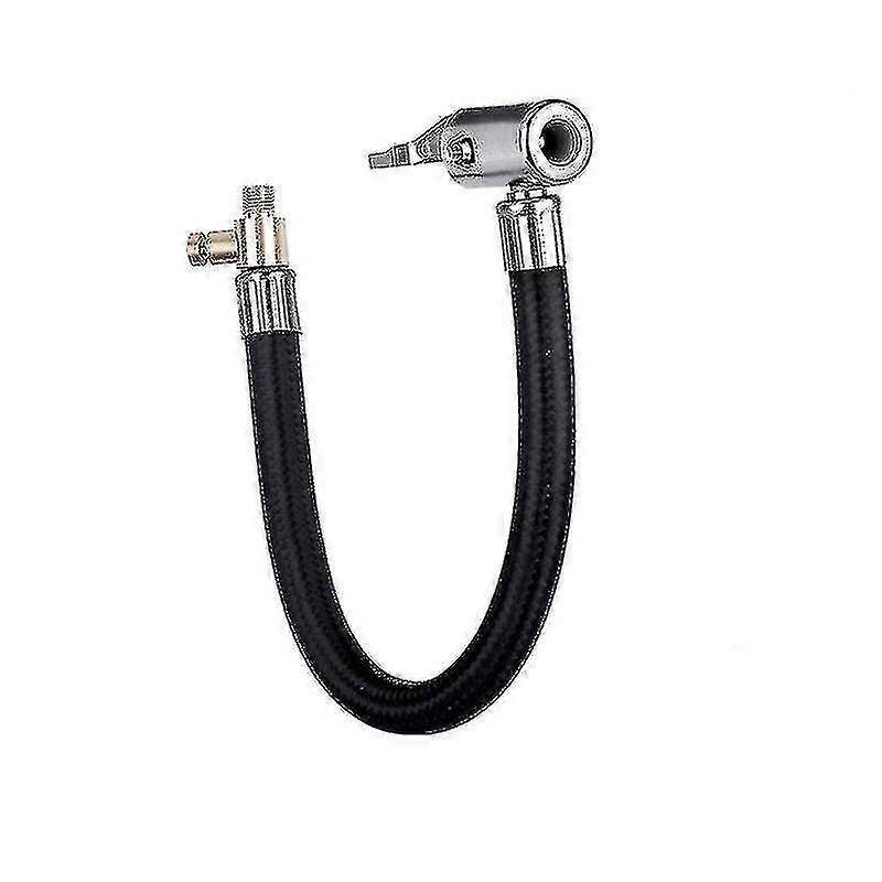 20cm Tire Inflator Hose Adapter, Braided Inflation Hose Tire Valve Adapter Bicycle Pump Extension Va