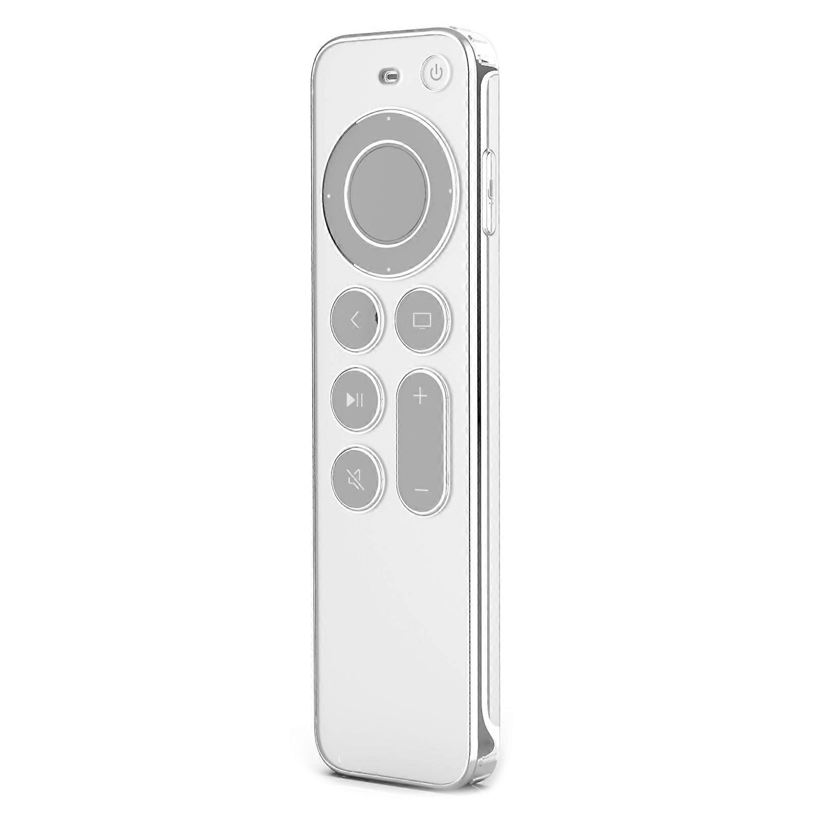 Dustproof Remote Control Case Plating TPU Protective Cover For TV Remote 2/Siri Remote 2 Anti-fall Protective Case transparent