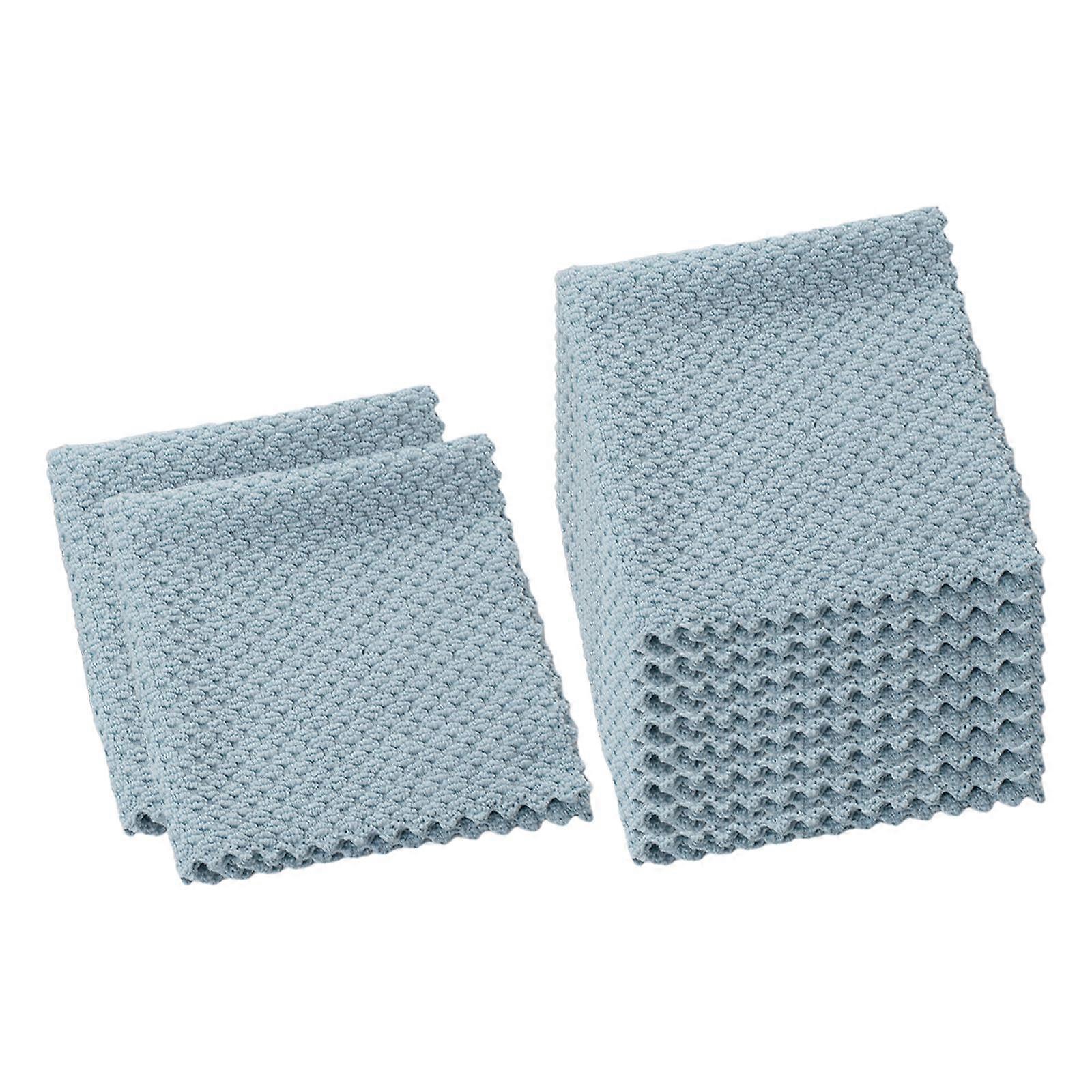 10 stycken mikrofiberduk, fönsterputstrasa, bärbar multi