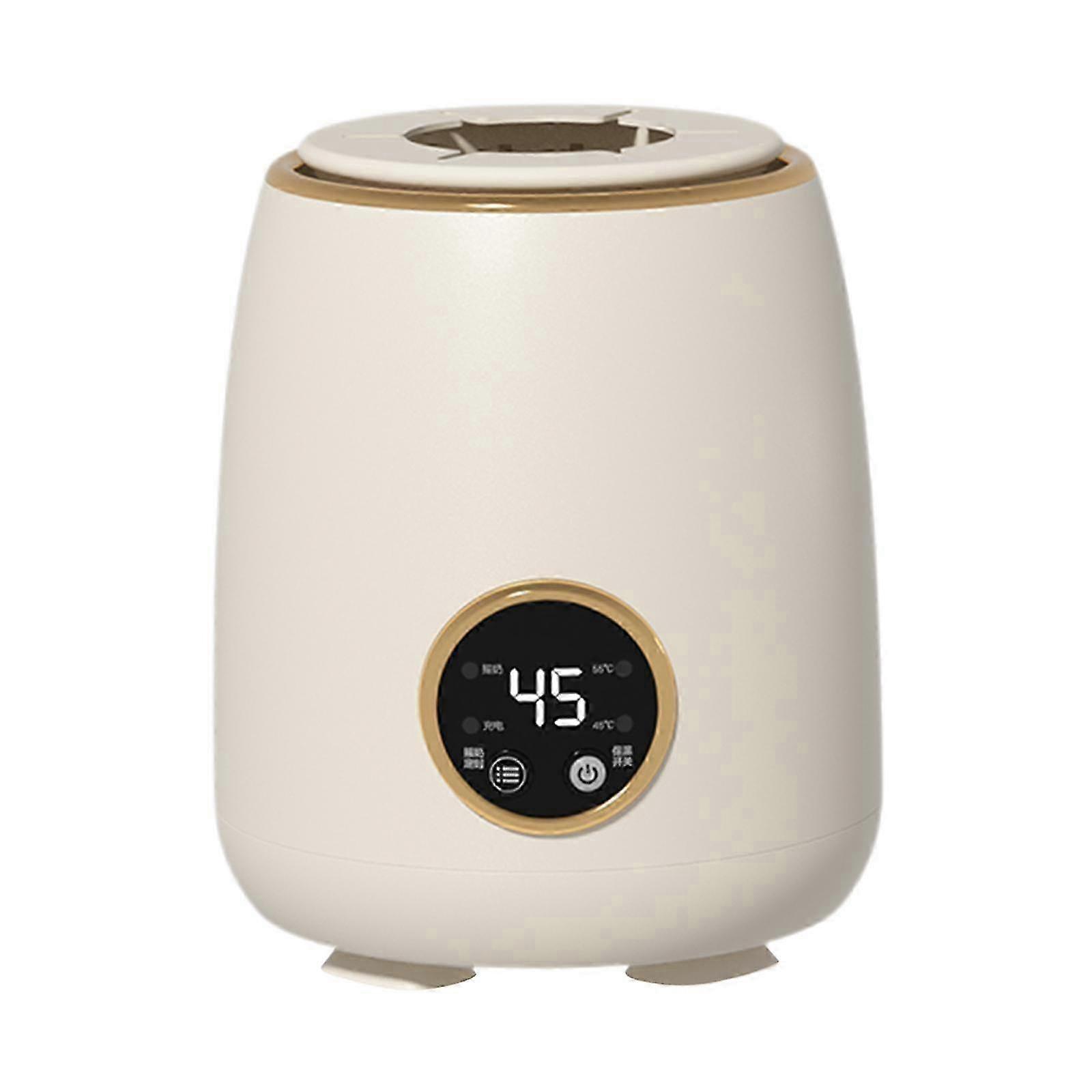 Electric Milk Bottle Shaker 6 Speed Milk Blender for Nursing, Travel, and Night Cream Use in Vibrant Yellow Color