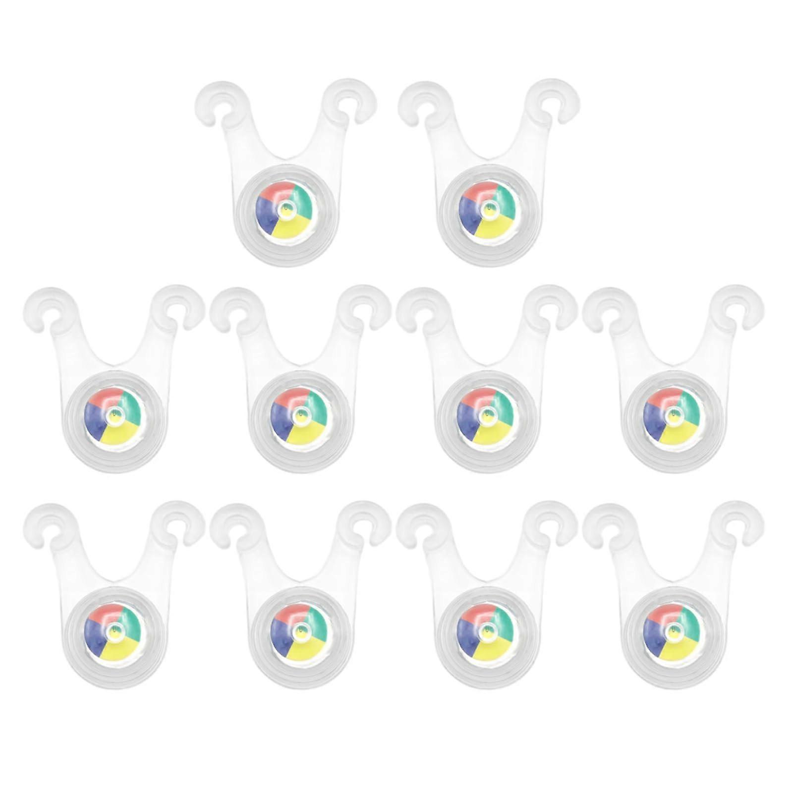 10pcs LED Camping Rope Warning Light - Outdoor Tent String Rope with Protective Illumination for Nighttime Safety, Multicolor