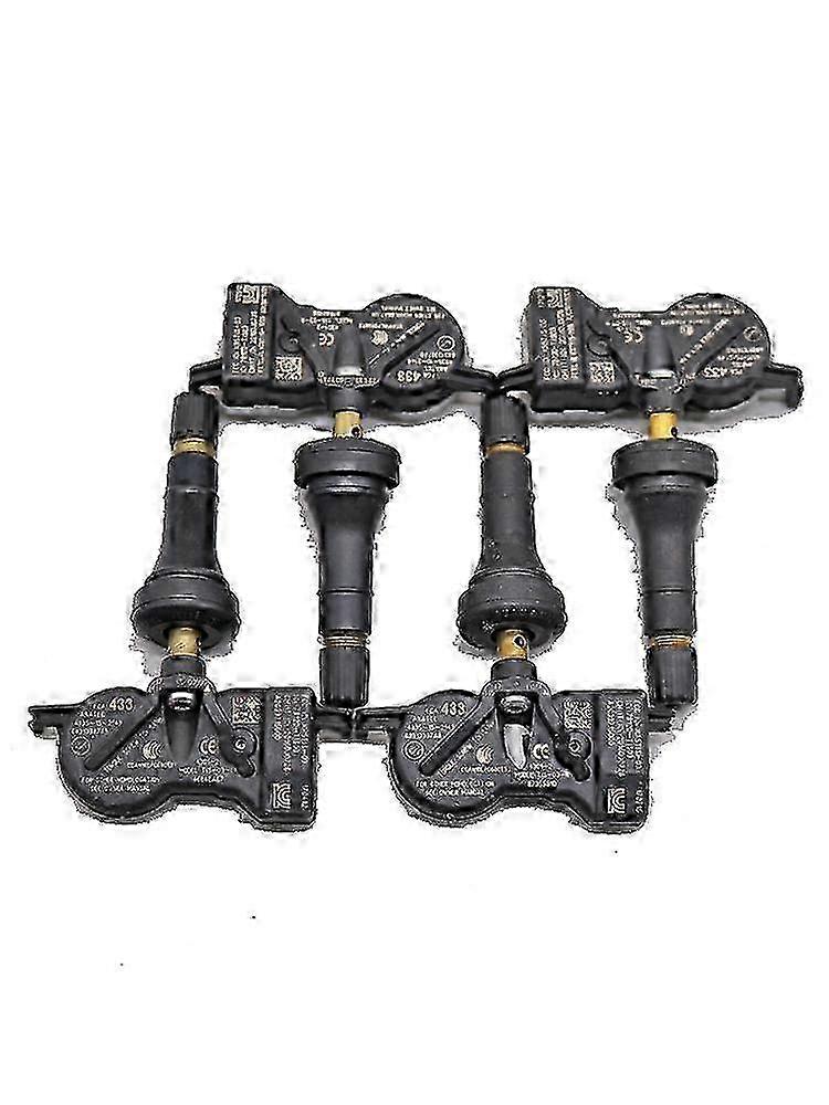 4 stk TPMS for 2018-2024 Jeep Compass 433MHz dekktrykksensor