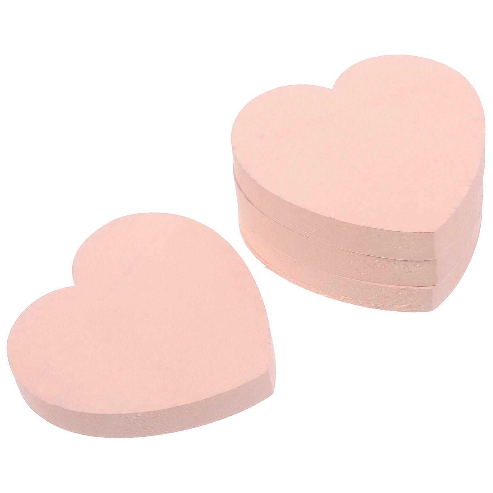 Self Adhesive Heart Memo Pads Compact Notepad for Office Writing Plans Schedules Reminders Portable Design