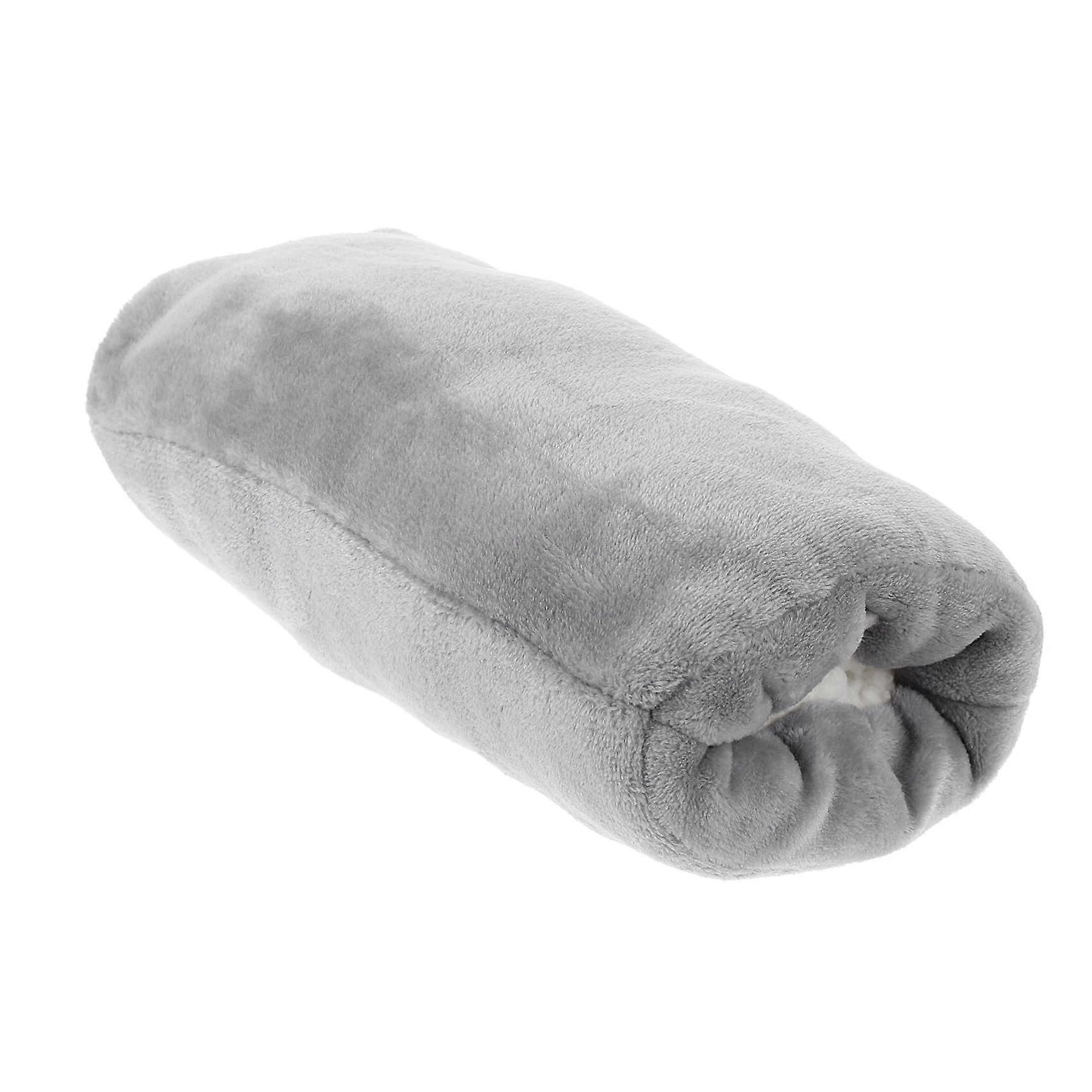 Handheld Muffler Warmer Rechargeable Electric Flannel Hand Warmer for Elderly - Portable Soft Touch Heating Pad