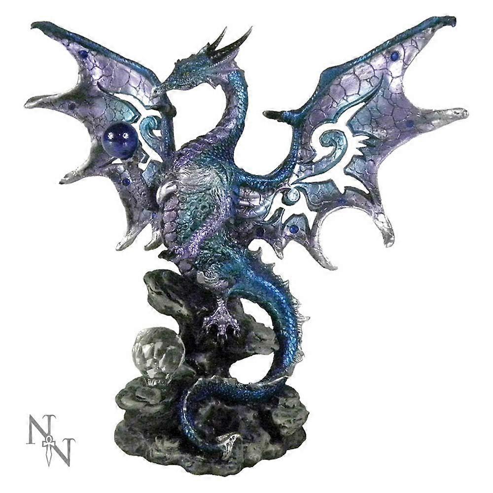Blue Dragon Protector Metallic Dragon Ornament