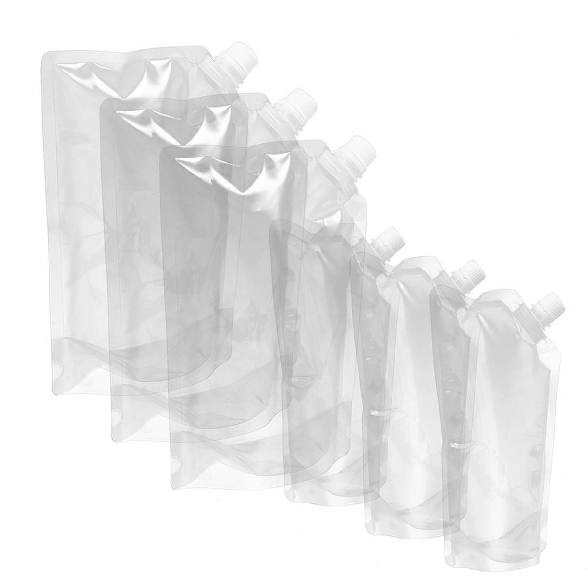 Free Clear Travel Drinks Flasks Concealable No Leaks Tightly Sealed 7Pcs