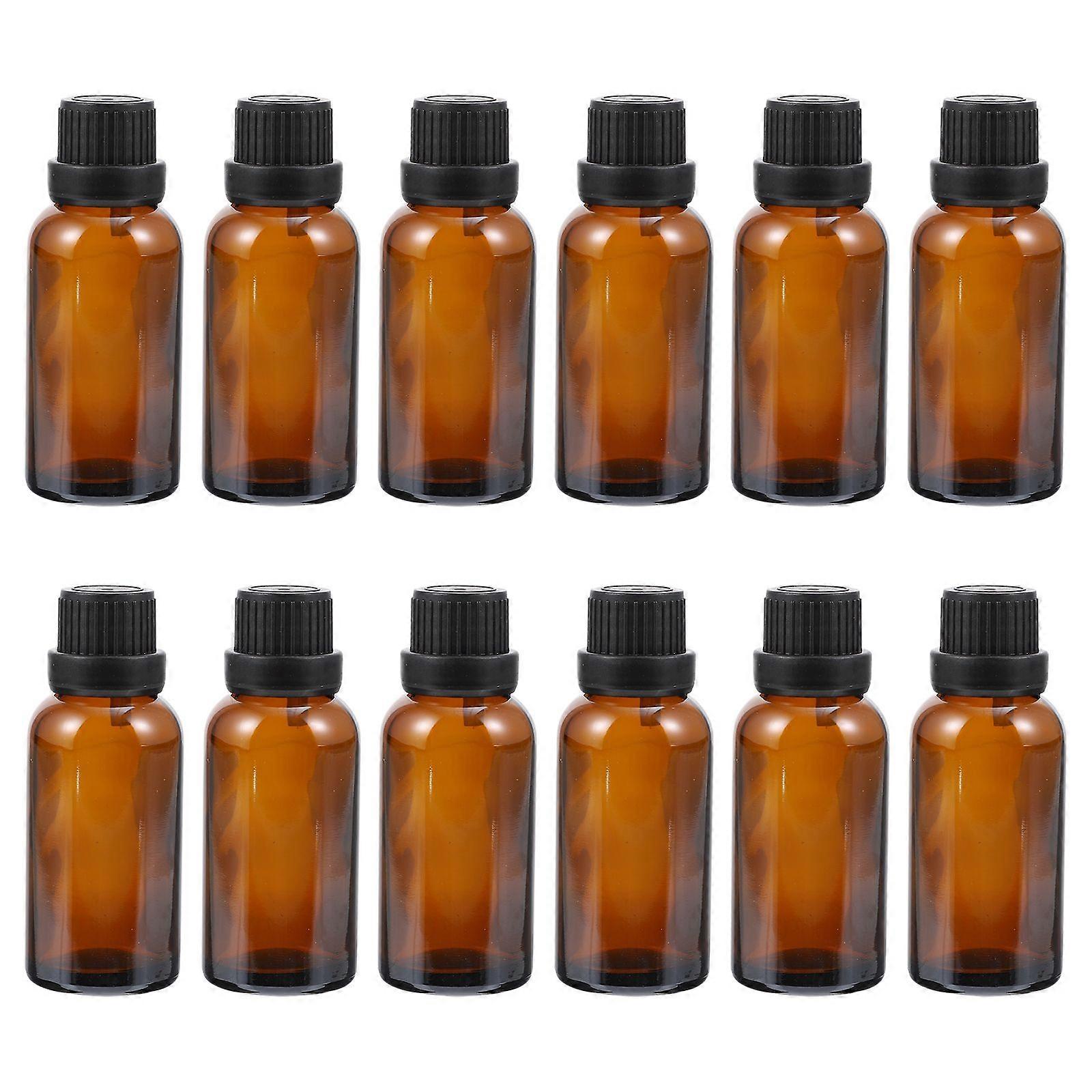 12Pcs Essential Oil Bottles Perfume Containers Sub Packaging Bottles Coffee